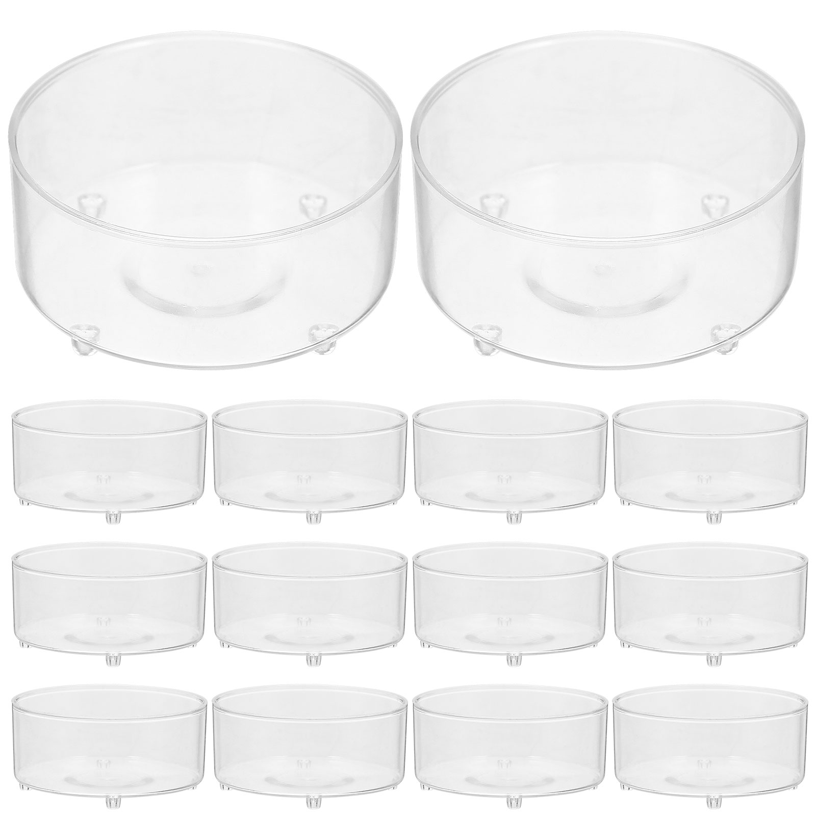 Candle Making Glass - 100pcs Plastic Holder Clear Cup Candlestick