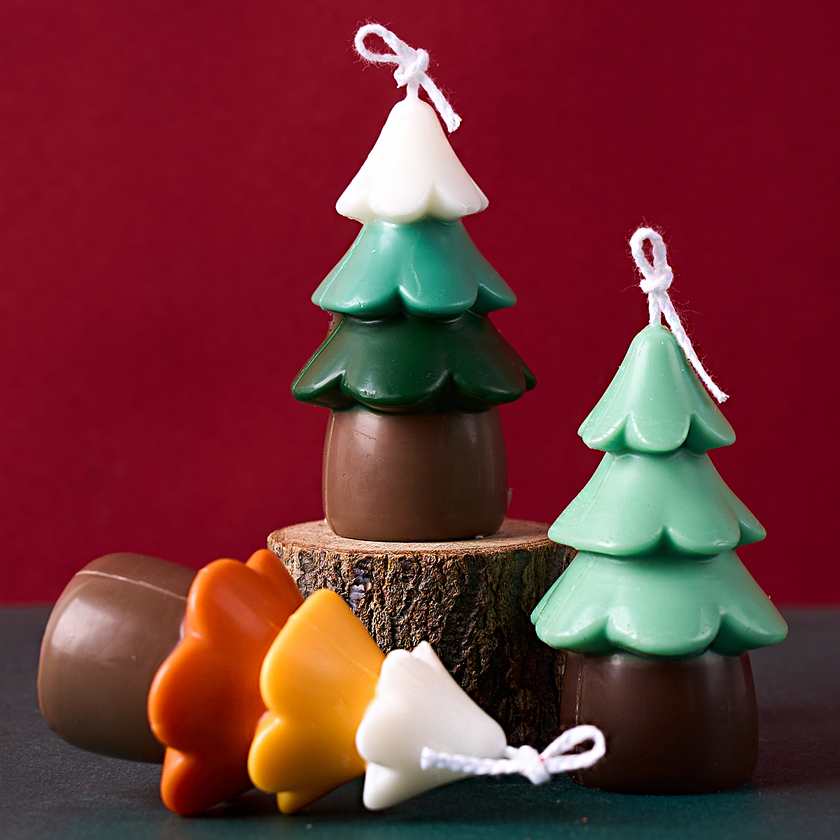 Xmas Candle Making - 3D Christmas Tree Silicone Mold Christmas