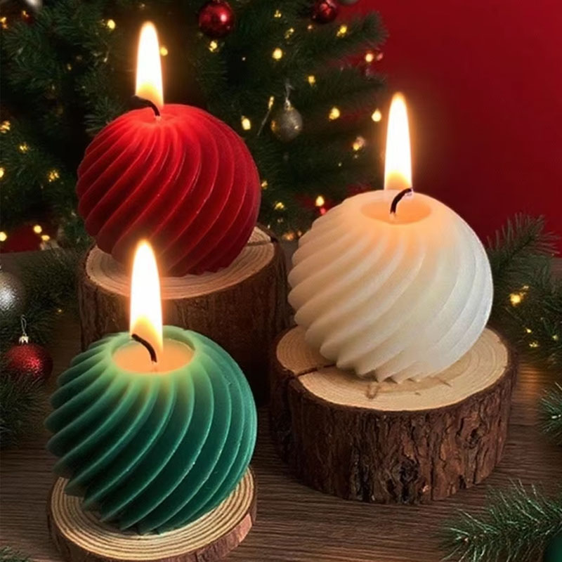 Spiral stripe Ball Silicone Ca - Xmas Candle Making reseña y precio