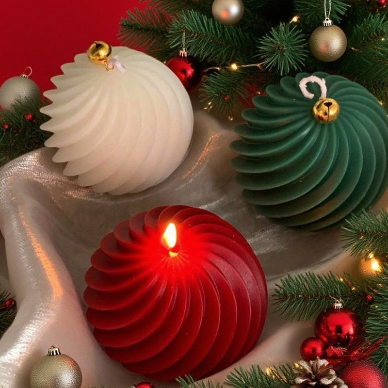 Spiral stripe Ball Silicone Ca - Xmas Candle Making reseña y precio