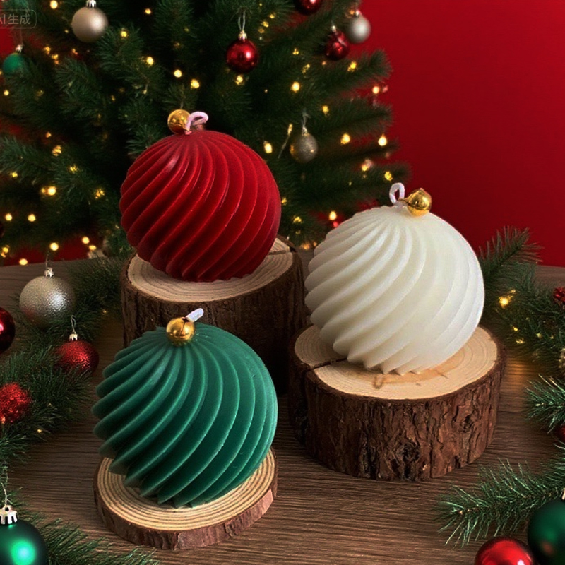 Spiral stripe Ball Silicone Ca - Xmas Candle Making reseña y precio