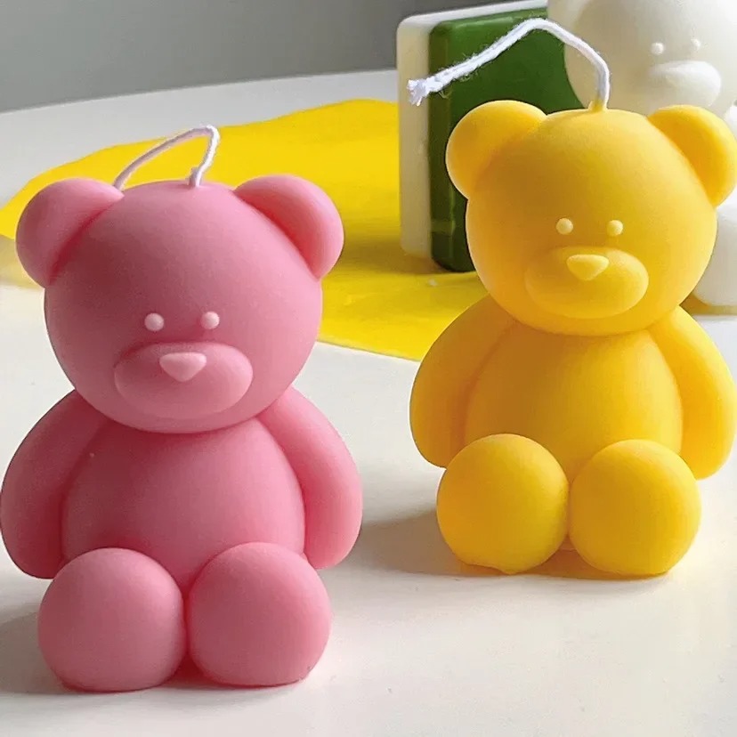 3D Cute Cartoon Bear Silicone  - Candle Making At Home reseña y precio