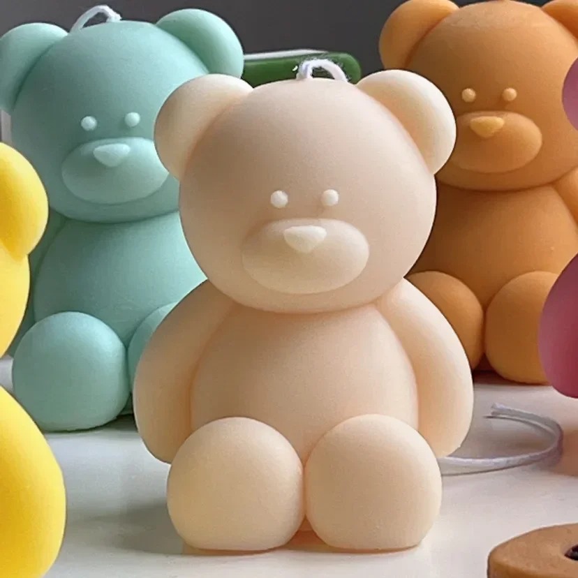 3D Cute Cartoon Bear Silicone  - Candle Making At Home reseña y precio