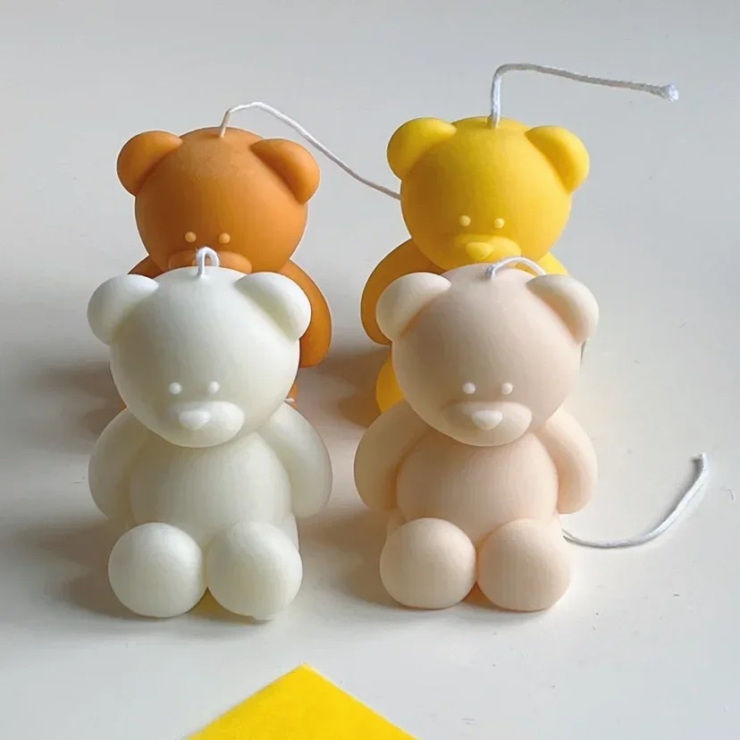 3D Cute Cartoon Bear Silicone  - Candle Making At Home reseña y precio