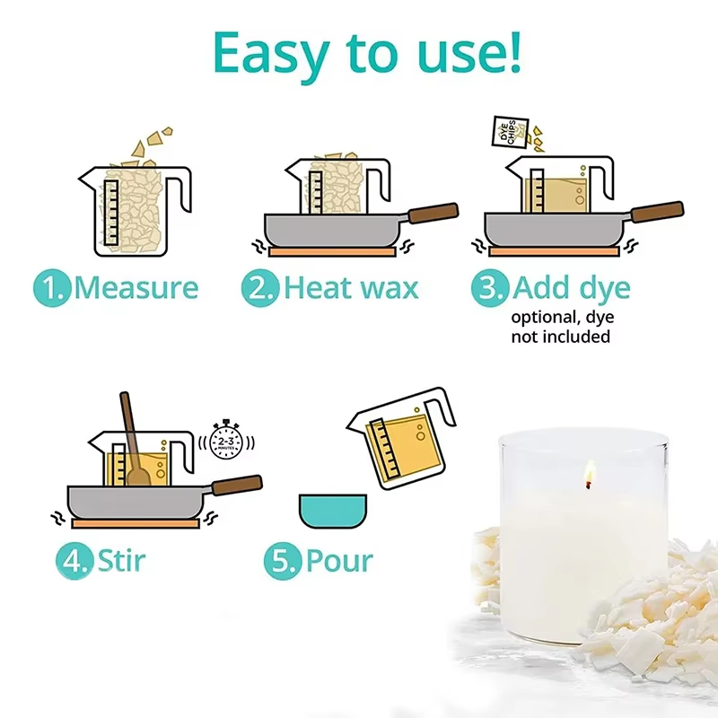 1kg/500/250/100g Pure Soy Wax  - Candle Making Activity reseña y precio