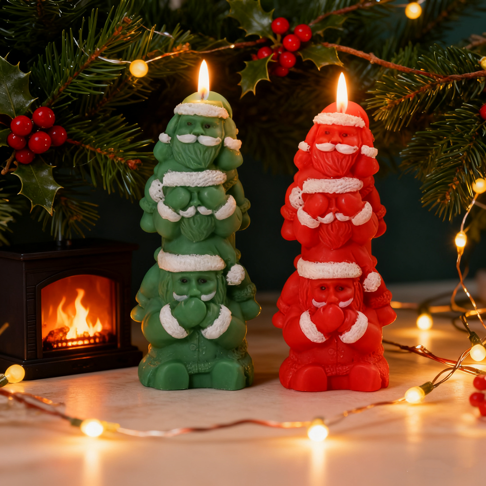3D Christmas Santa Candle Mold - Xmas Candle Making reseña y precio