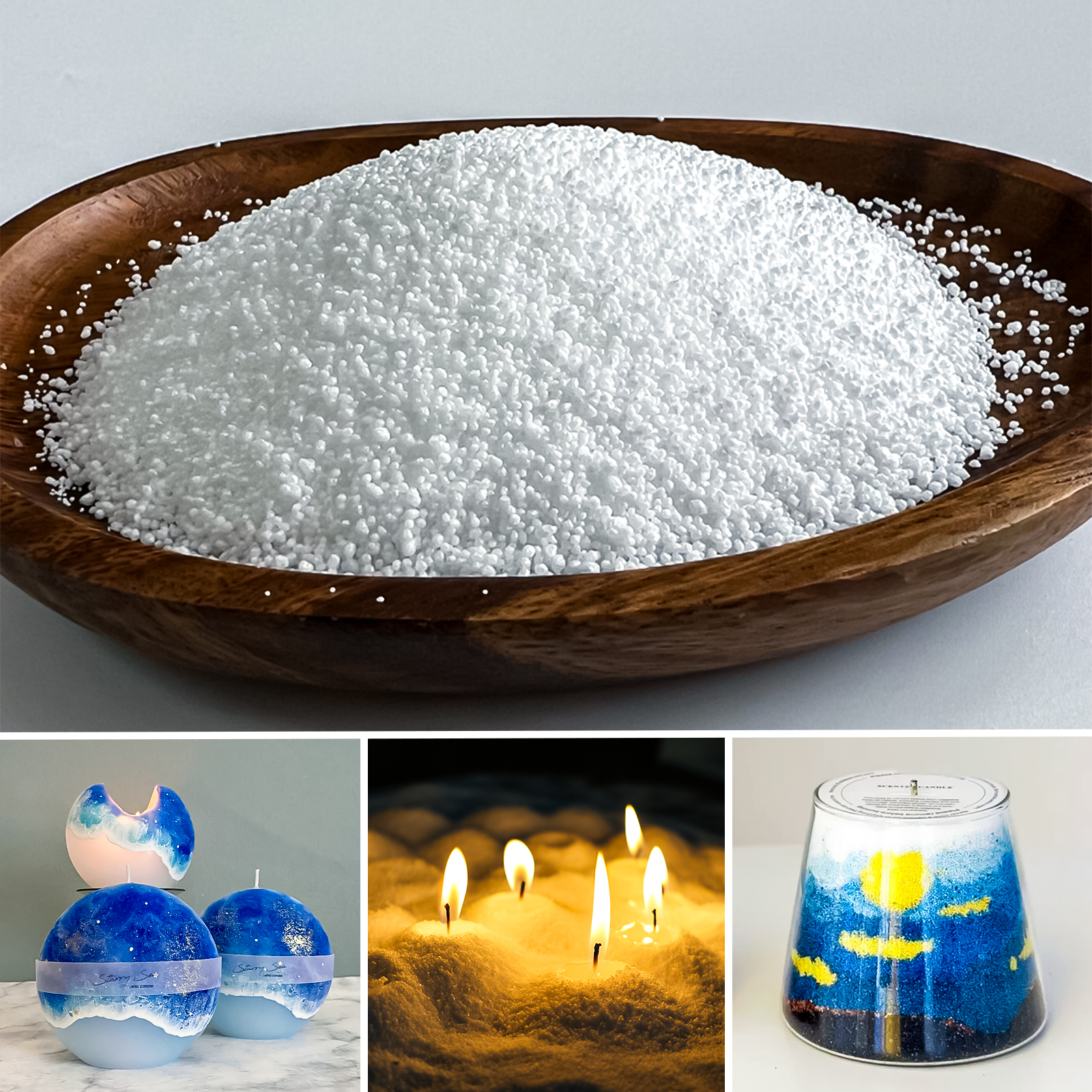 500g-1kg Sand Wax Ice Flower W - Candle Making Activity reseña y precio