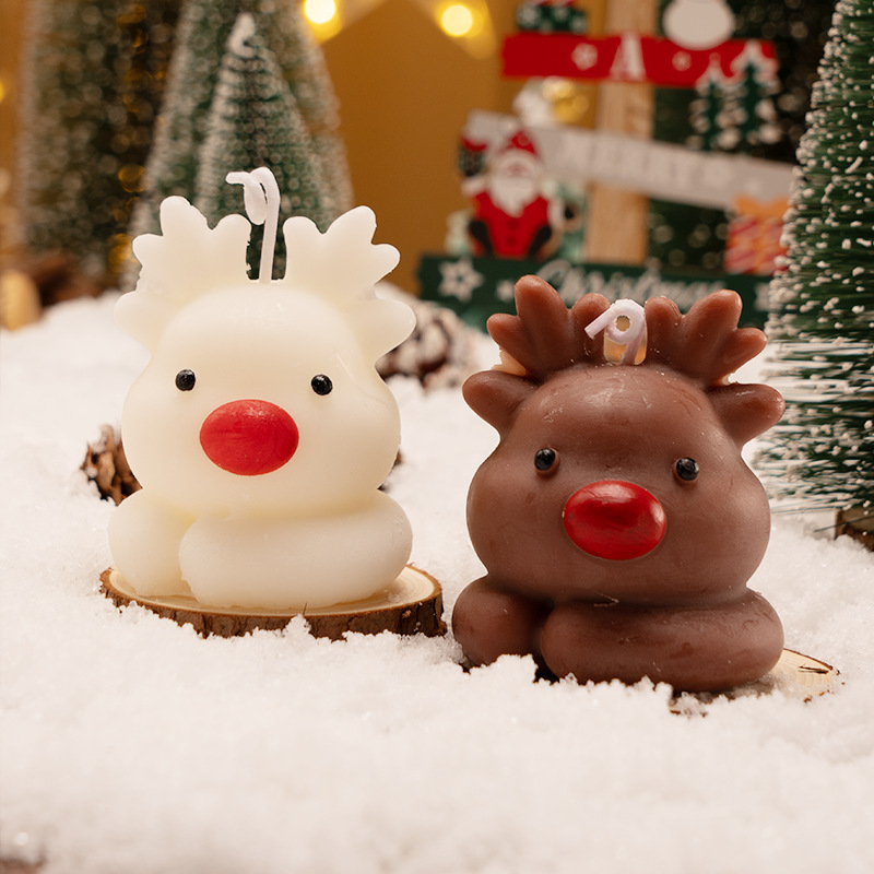 3D Christmas Deer Candle Makin - Xmas Candle Making reseña y precio