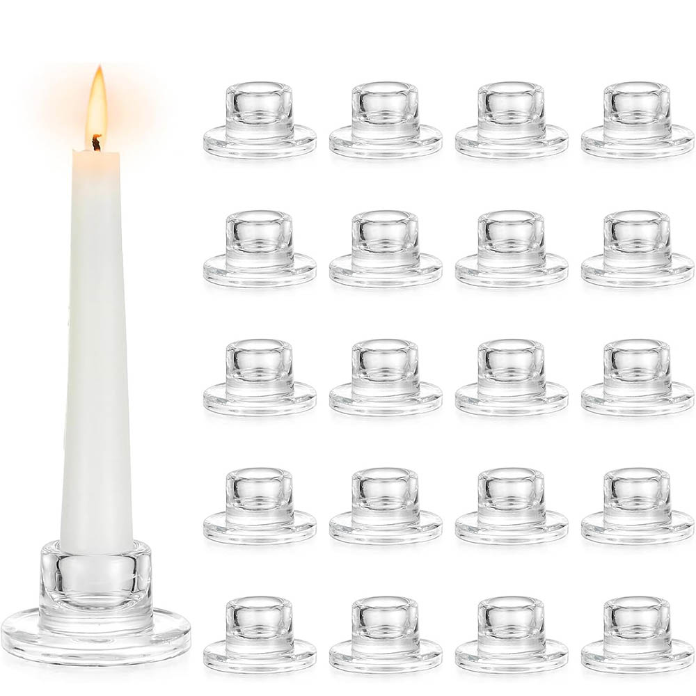 Candlestick Holders Clear Shor - Candle Making Glass reseña y precio