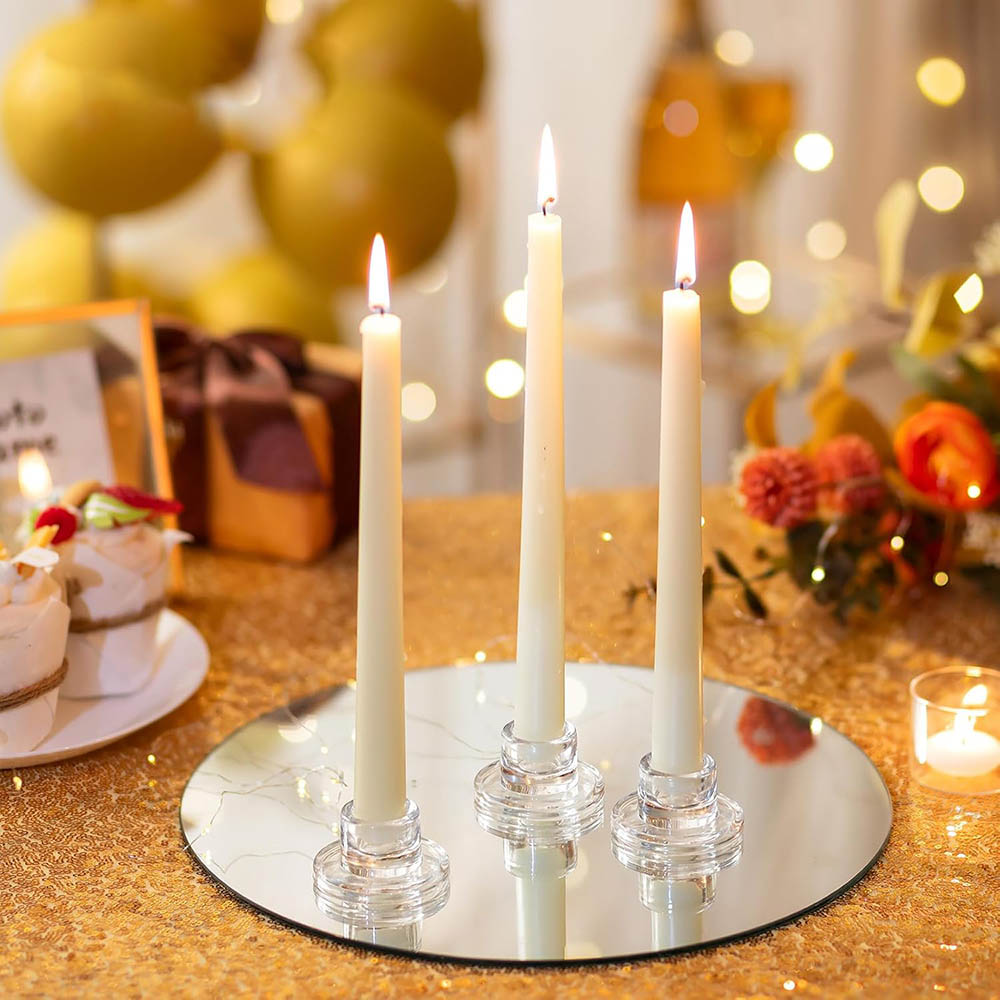 Candlestick Holders Clear Shor - Candle Making Glass reseña y precio