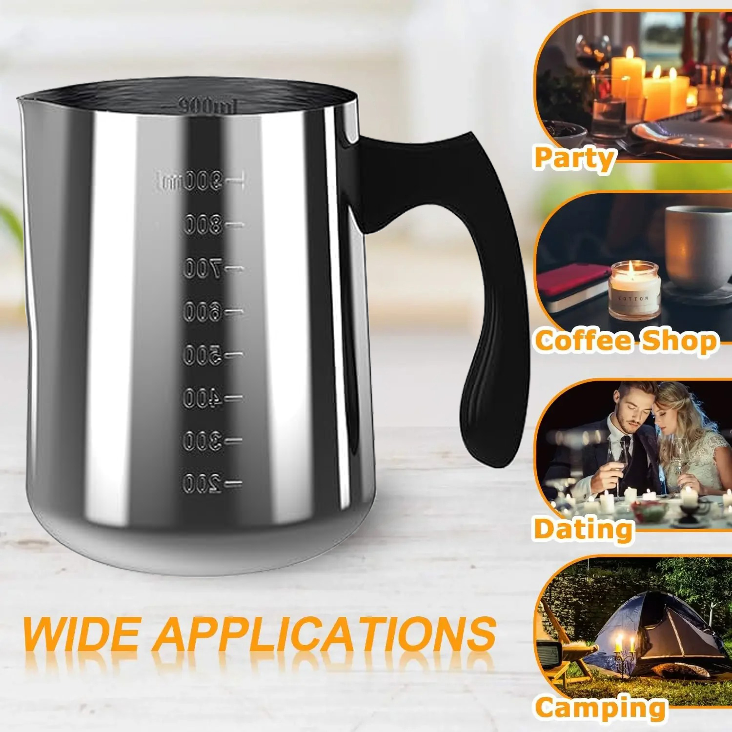 Candle Pouring Pot with Electr - Candle Making Glass reseña y precio