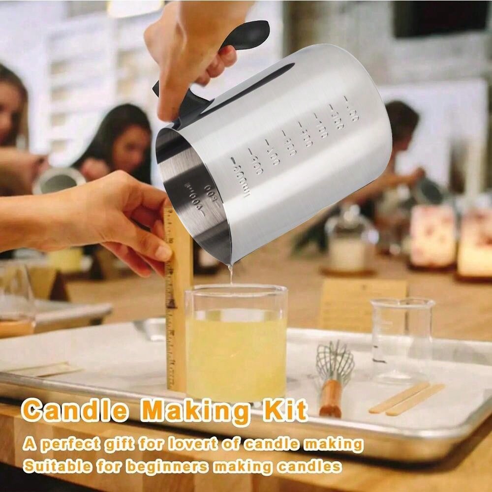 Candle Pouring Pot with Electr - Candle Making Glass reseña y precio