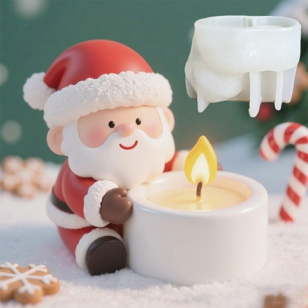 DIY Santa Claus Candlestick Si - Xmas Candle Making reseña y precio