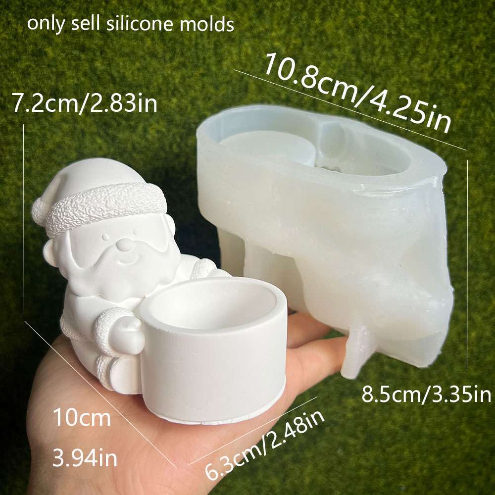 DIY Santa Claus Candlestick Si - Xmas Candle Making reseña y precio