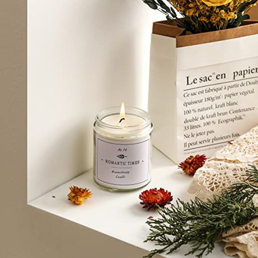 Pack, 8 OZ Thick Glass Jars wi - Candle Making Glass reseña y precio