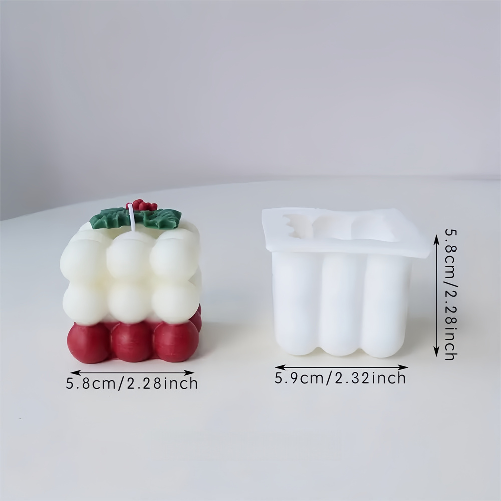 Christmas Holly Leaf Bubble Ca - Xmas Candle Making reseña y precio