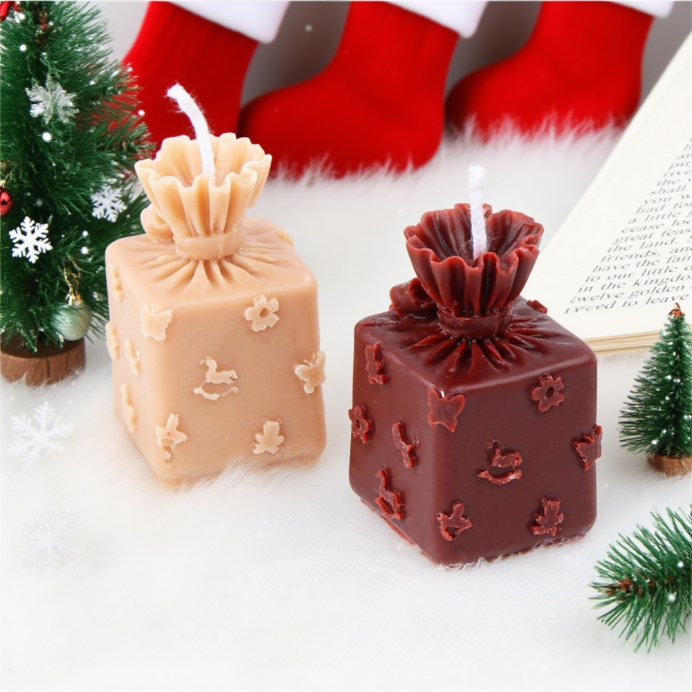 3D Xmas Gift Box Silicone Cand - Xmas Candle Making reseña y precio