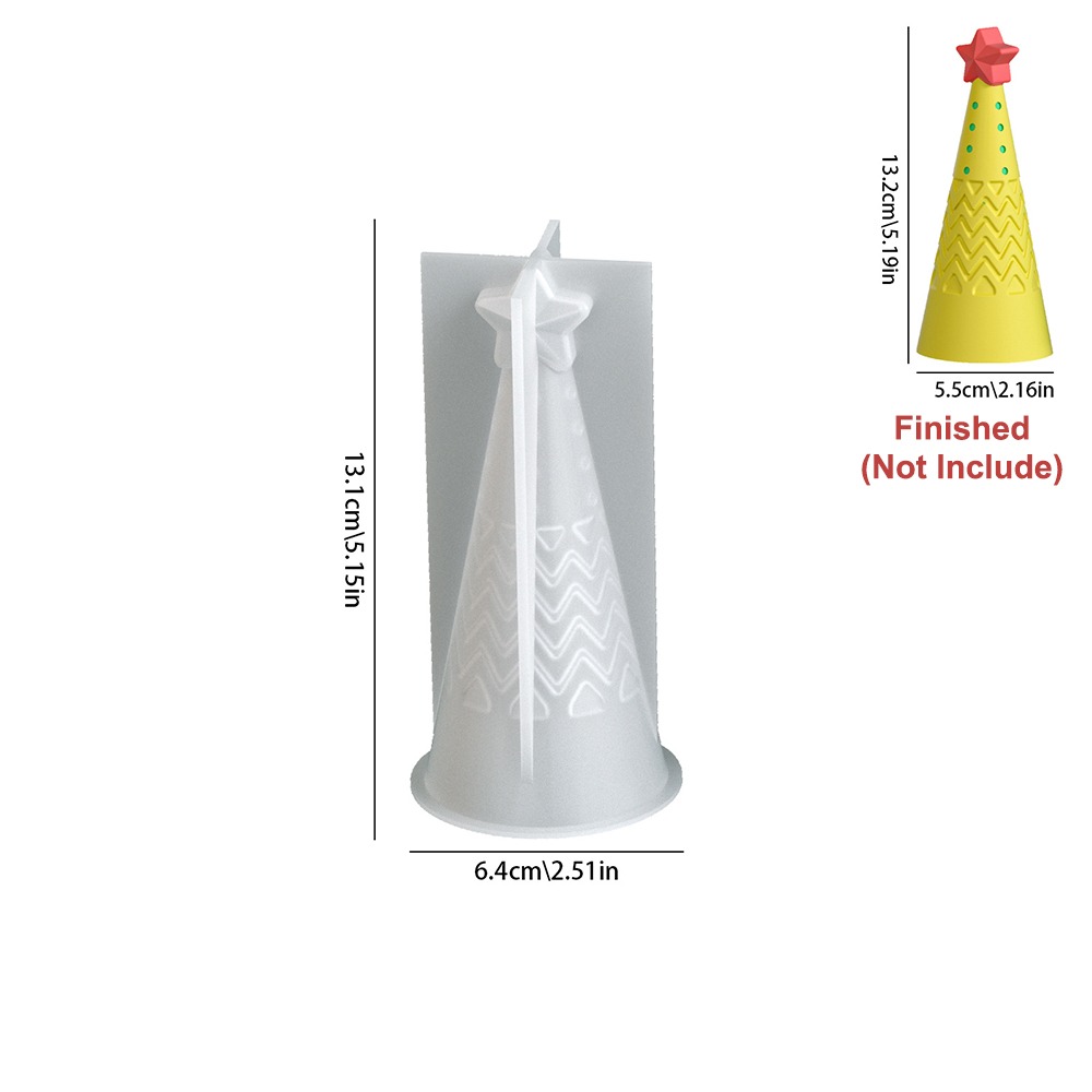 Silicone Christmas Cone Candle - Xmas Candle Making reseña y precio