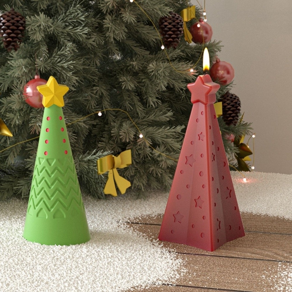 Silicone Christmas Cone Candle - Xmas Candle Making reseña y precio