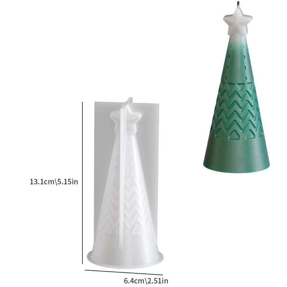 Silicone Christmas Cone Candle - Xmas Candle Making reseña y precio