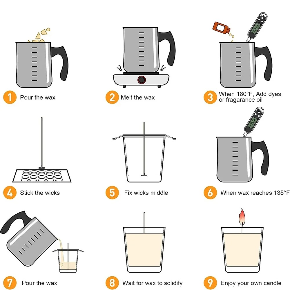 Glintmos DIY Candle Making Kit - Candle Making Activity reseña y precio