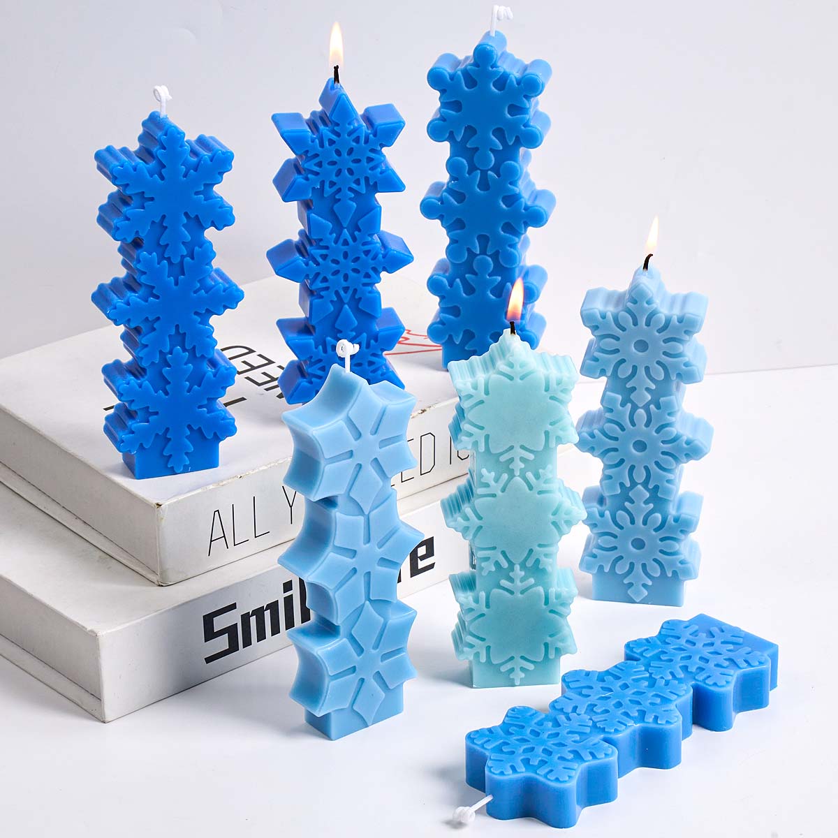 Christmas Snowflake Candle Mol - Xmas Candle Making reseña y precio