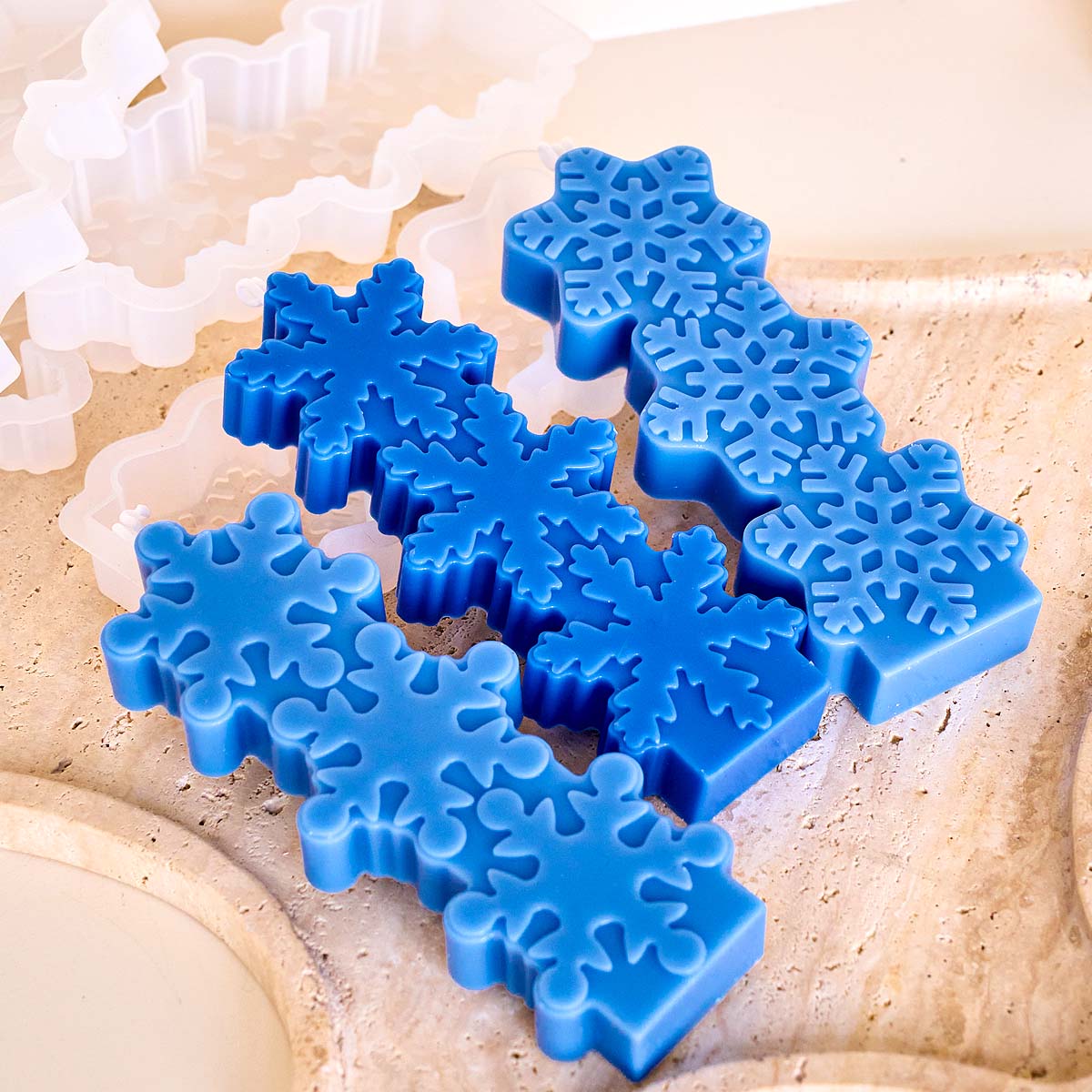 Christmas Snowflake Candle Mol - Xmas Candle Making reseña y precio