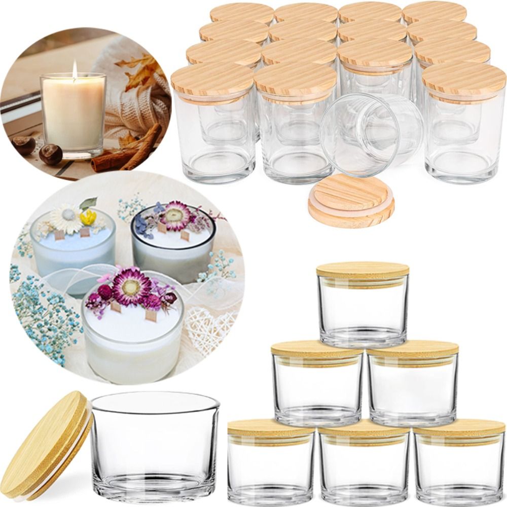 Clear Glass Candle Jars Small  - Candle Making Glass reseña y precio