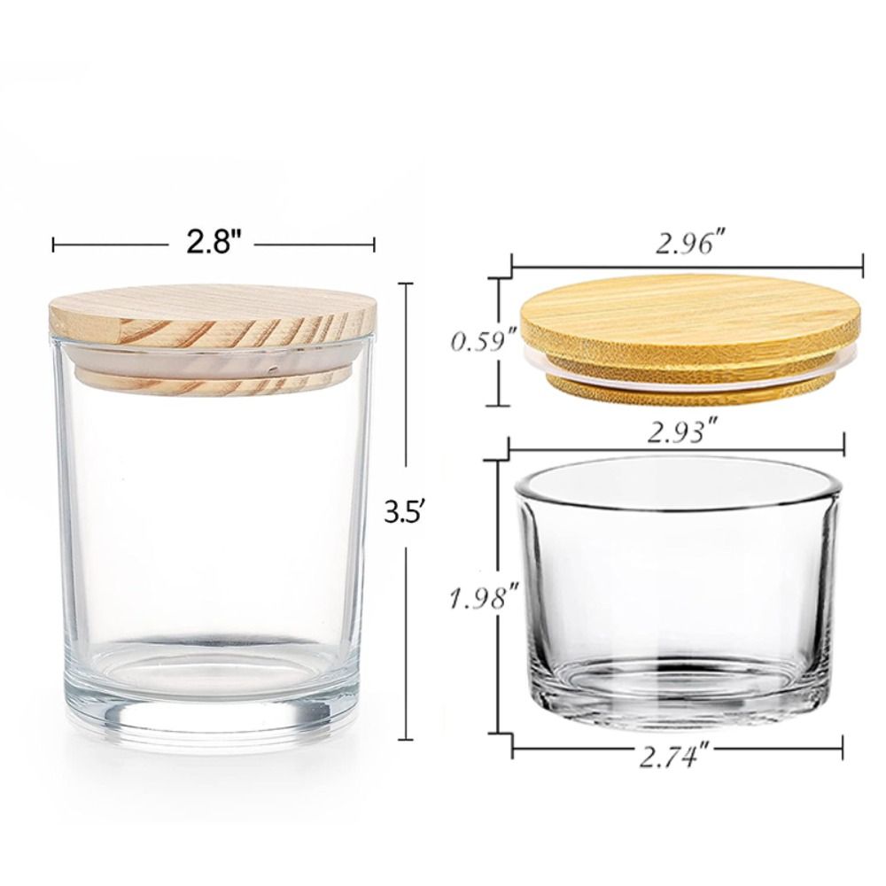 Clear Glass Candle Jars Small  - Candle Making Glass reseña y precio