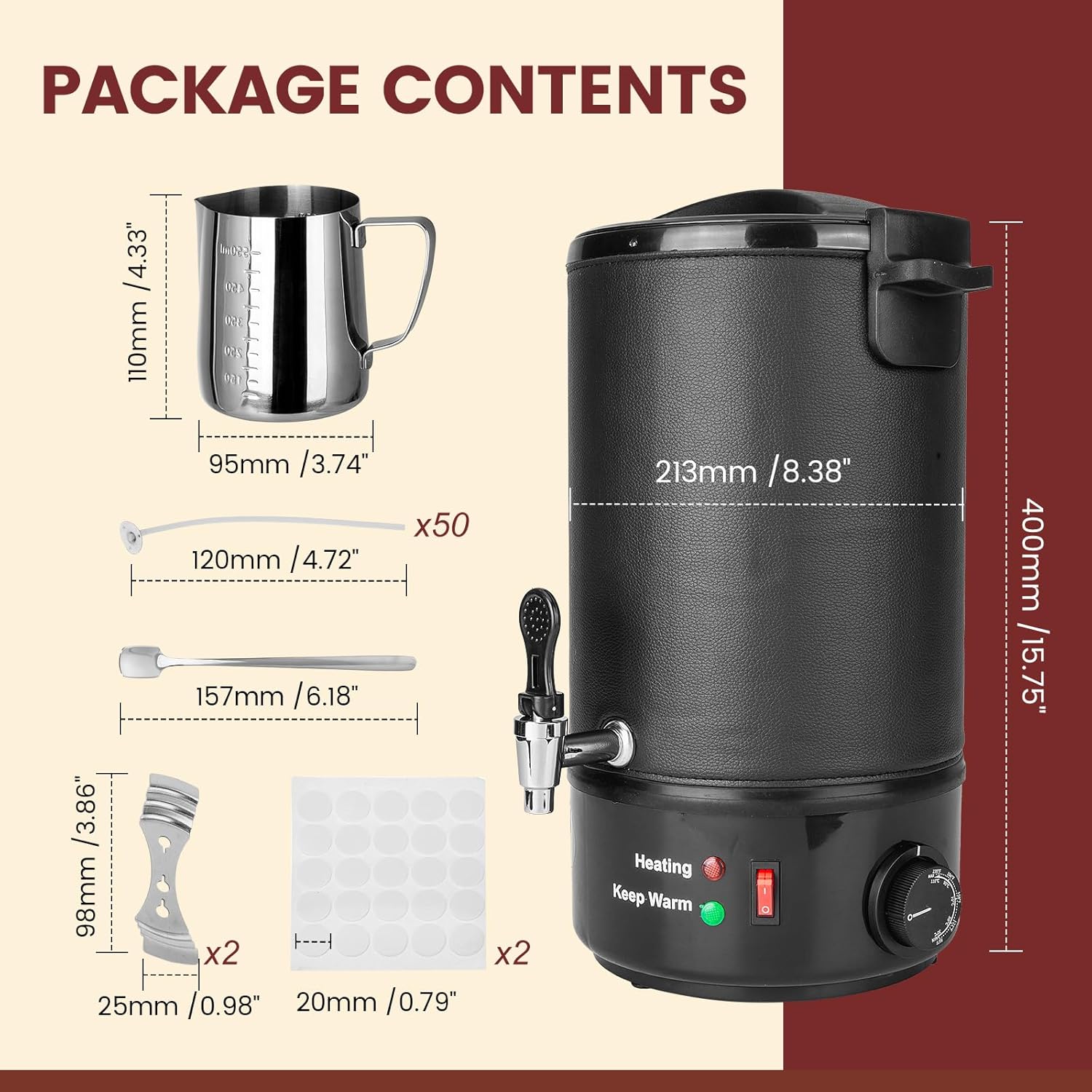 8L Electric Wax Melter for Can - Candle Making Wax Melter reseña y precio
