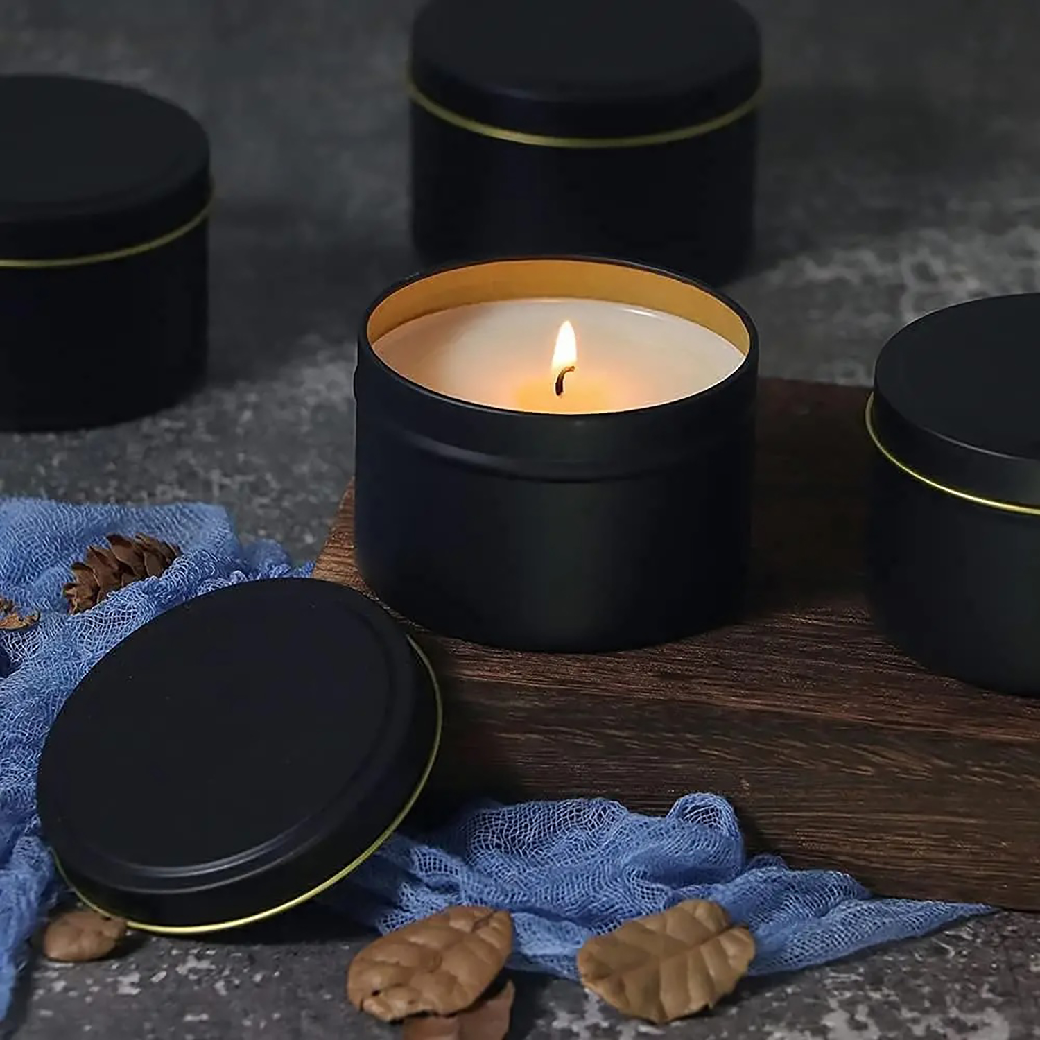 4oz/ 8oz Candle tins with lids - Candle Making Glass reseña y precio