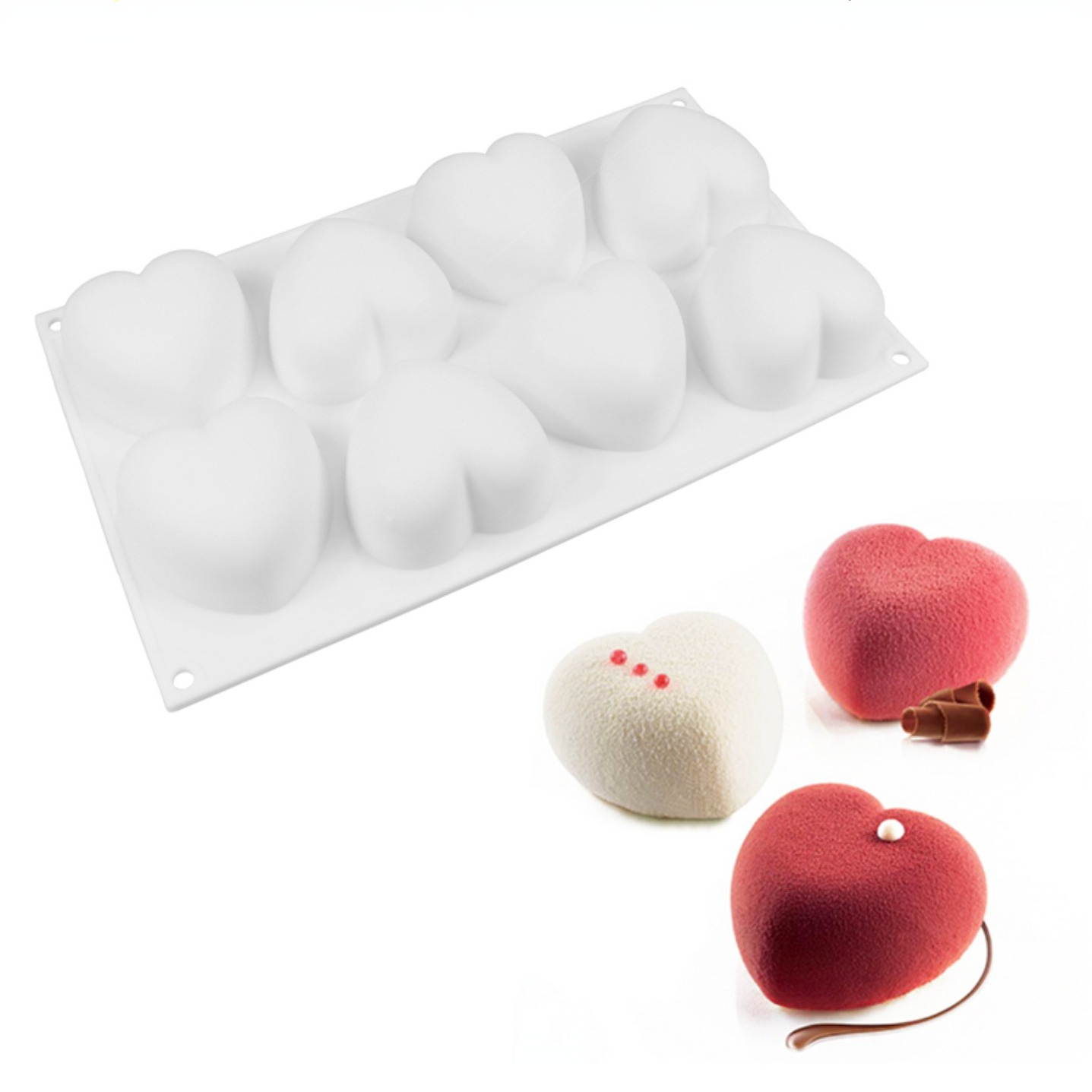 Love Heart Silicone Soap Mold  - Candle Making Activity reseña y precio