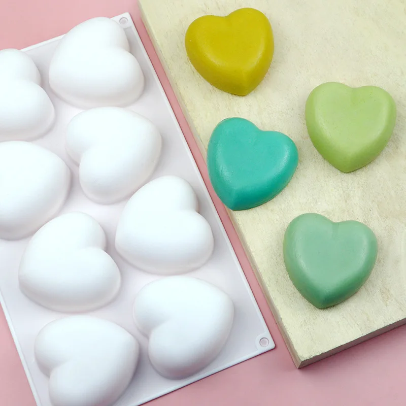 Love Heart Silicone Soap Mold  - Candle Making Activity reseña y precio