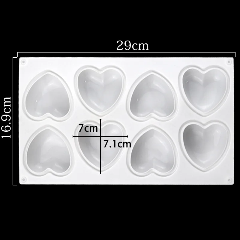Love Heart Silicone Soap Mold  - Candle Making Activity reseña y precio