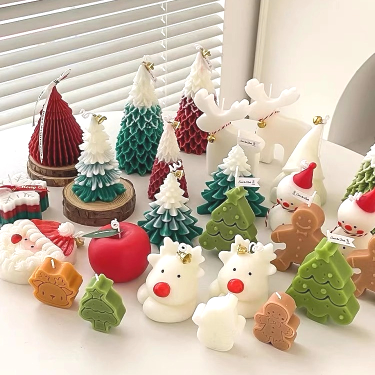 Christmas Silicone Mold DIY Ca - Xmas Candle Making reseña y precio
