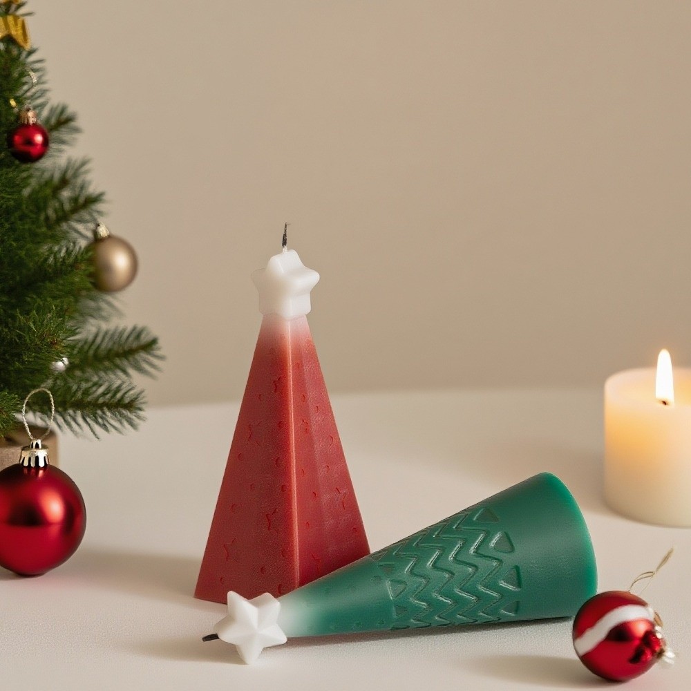 Silicone Christmas Cone Candle - Xmas Candle Making reseña y precio