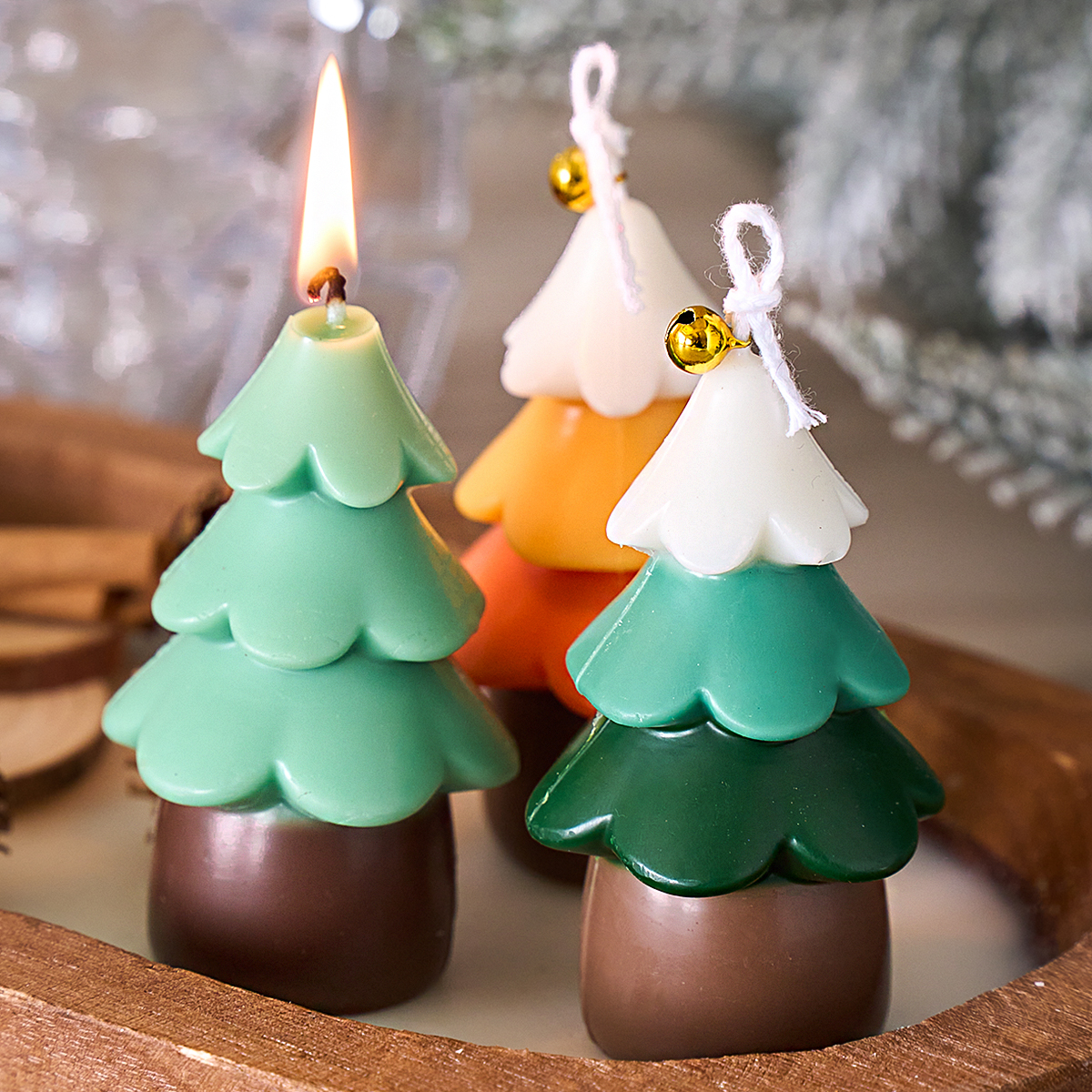 3D Christmas Tree Silicone Mol - Xmas Candle Making reseña y precio