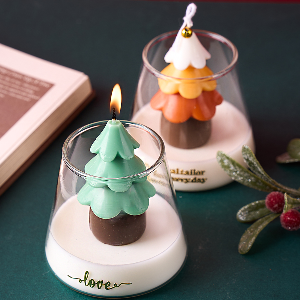 3D Christmas Tree Silicone Mol - Xmas Candle Making reseña y precio