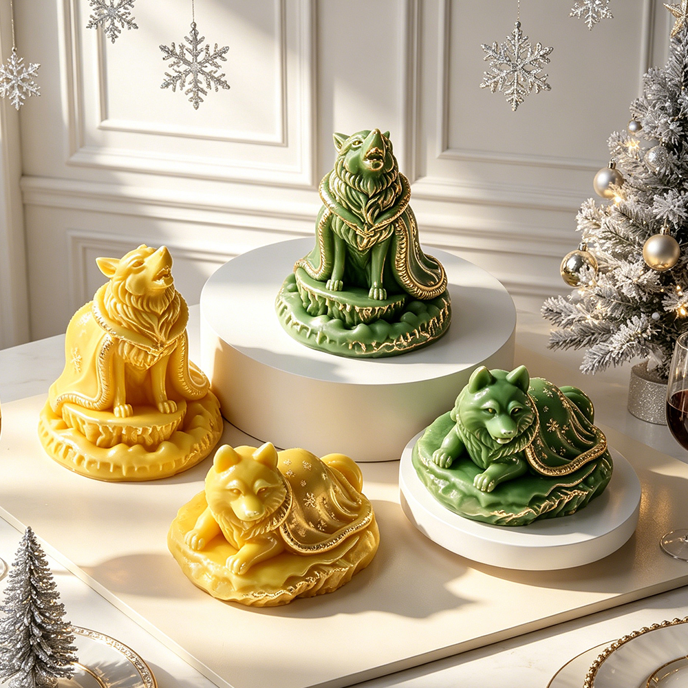 Christmas Snowflake Wolf Silic - Xmas Candle Making reseña y precio