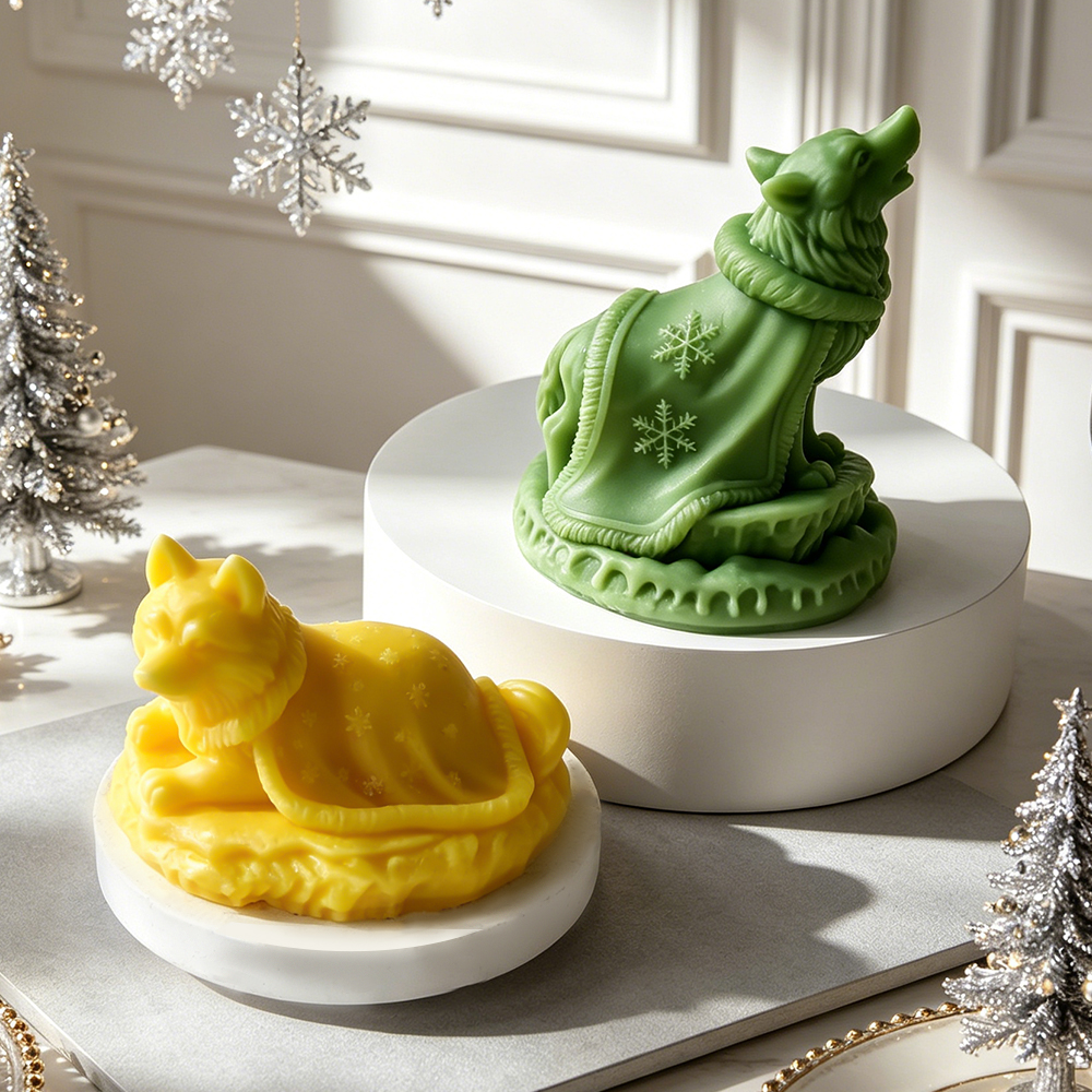 Christmas Snowflake Wolf Silic - Xmas Candle Making reseña y precio