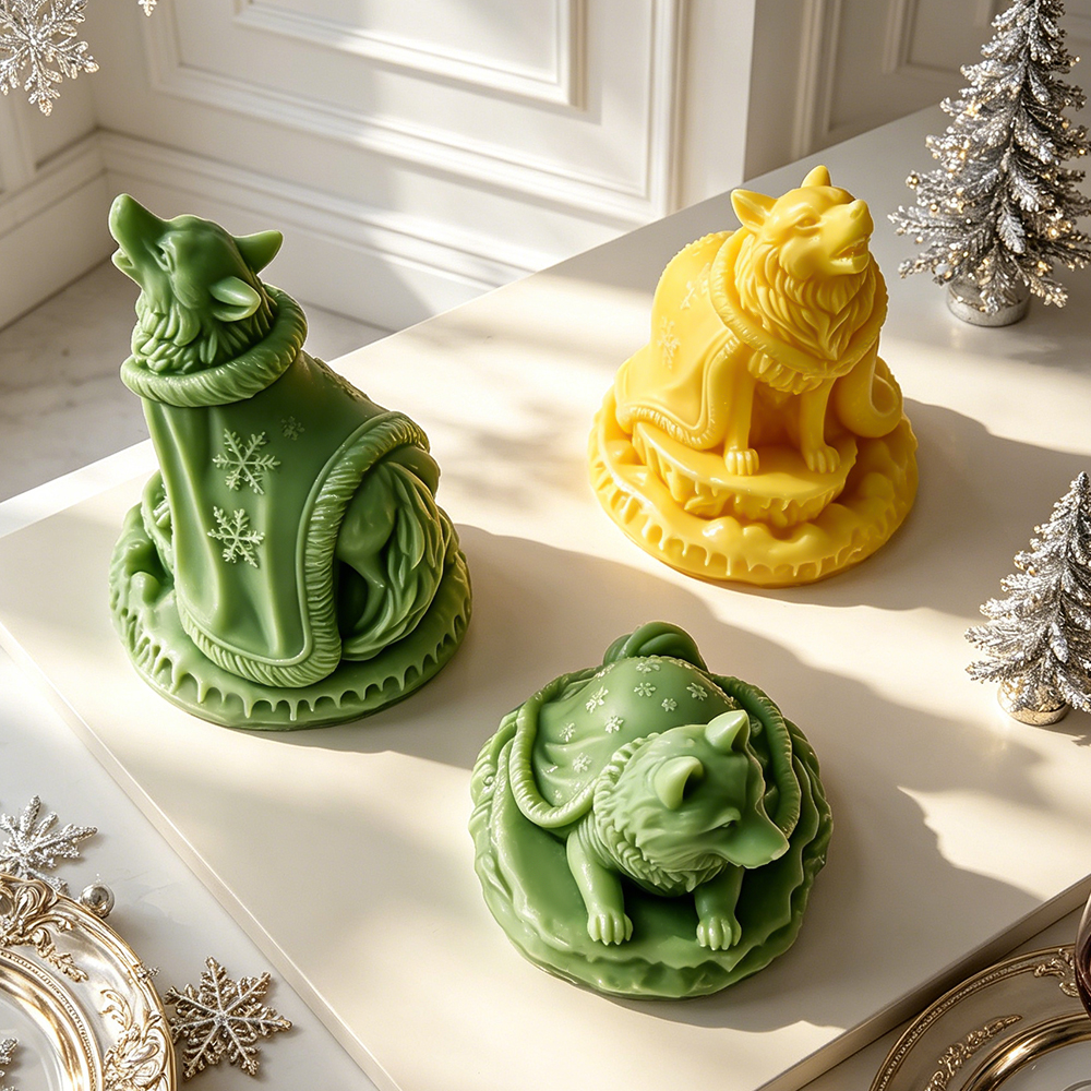 Christmas Snowflake Wolf Silic - Xmas Candle Making reseña y precio
