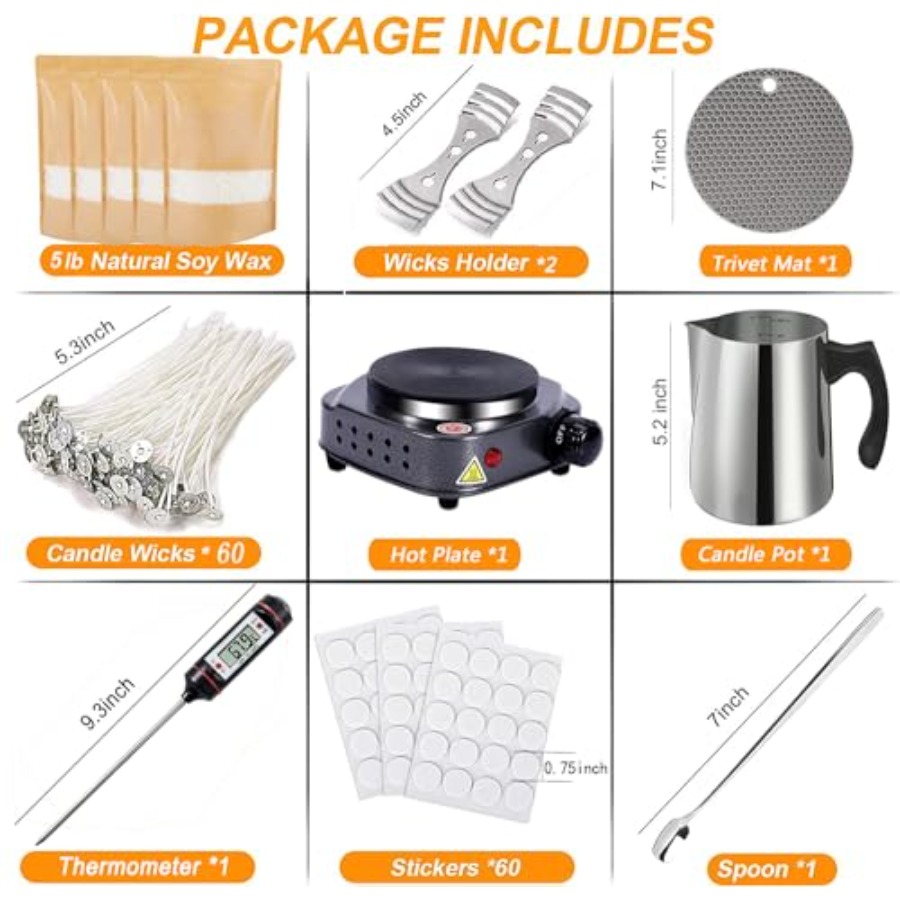 Candle Making Kit with for Adu - Candle Making Wax Melter reseña y precio