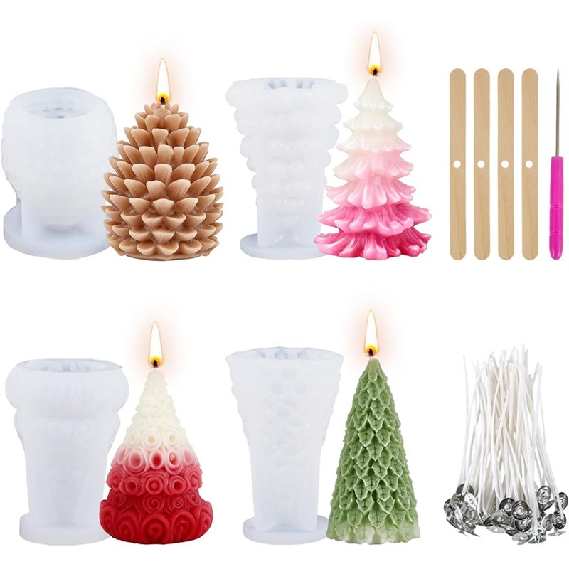 Christmas Silicone Molds Chris - Xmas Candle Making reseña y precio