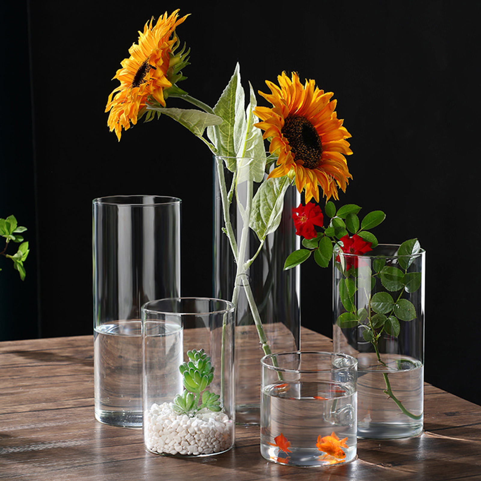 Glass Cylinder Vases Glass Hyd - Candle Making Glass reseña y precio