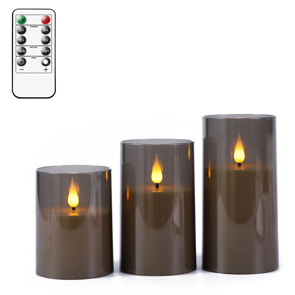 1 or 3 Pcs Grey/Gold Acrylic F - Candle Making Glass reseña y precio
