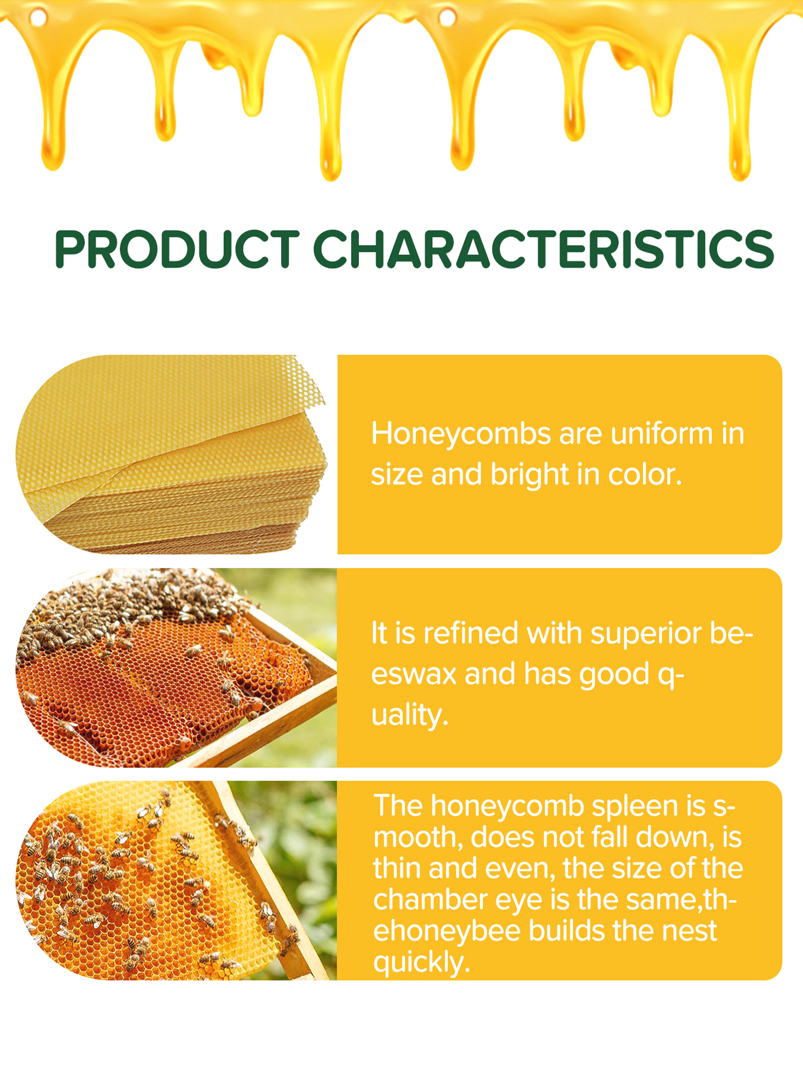 10Pcs Natural Honeycomb Bee Wa - Candle Making Activity reseña y precio