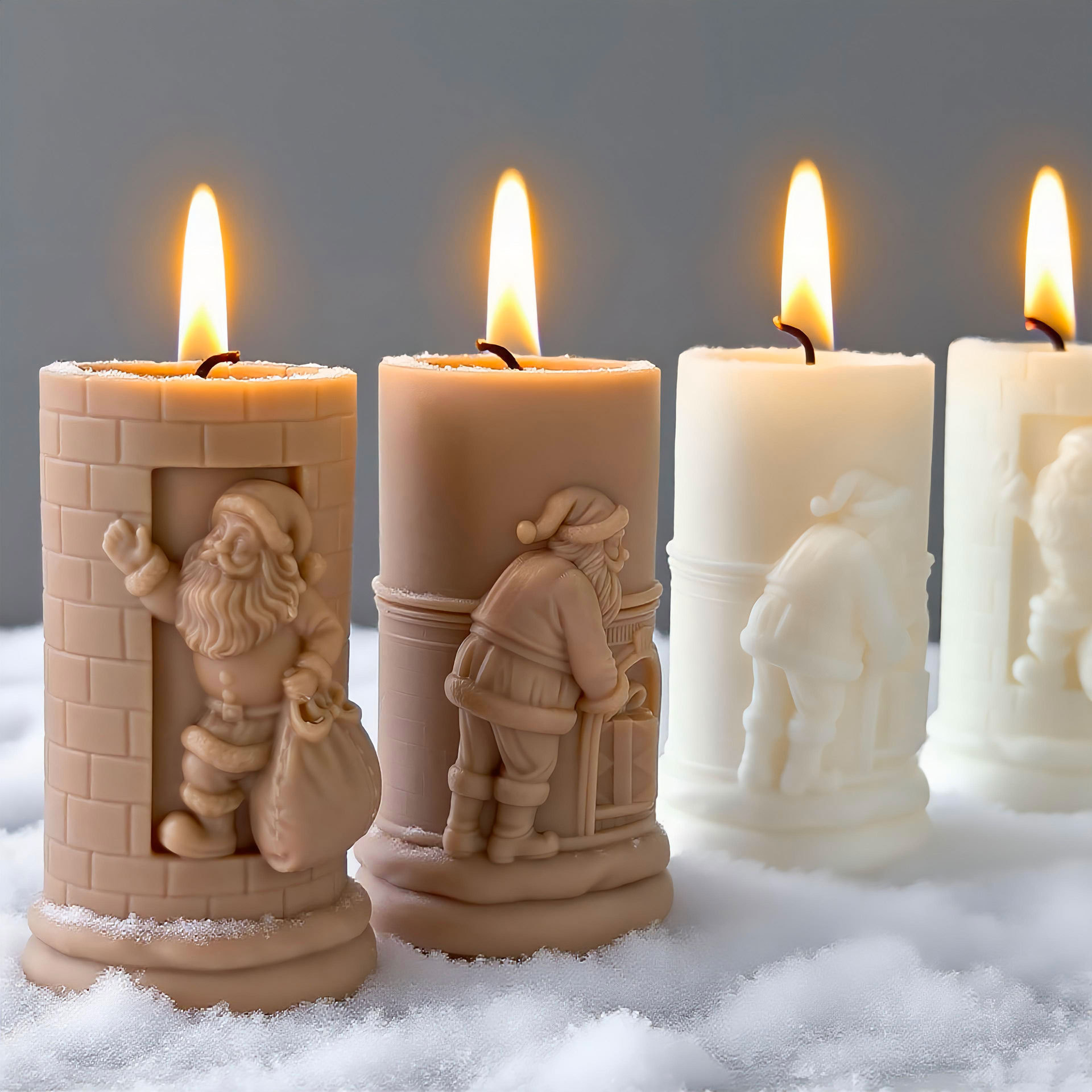 Relief Cylinder Santa Claus Ch - Xmas Candle Making reseña y precio