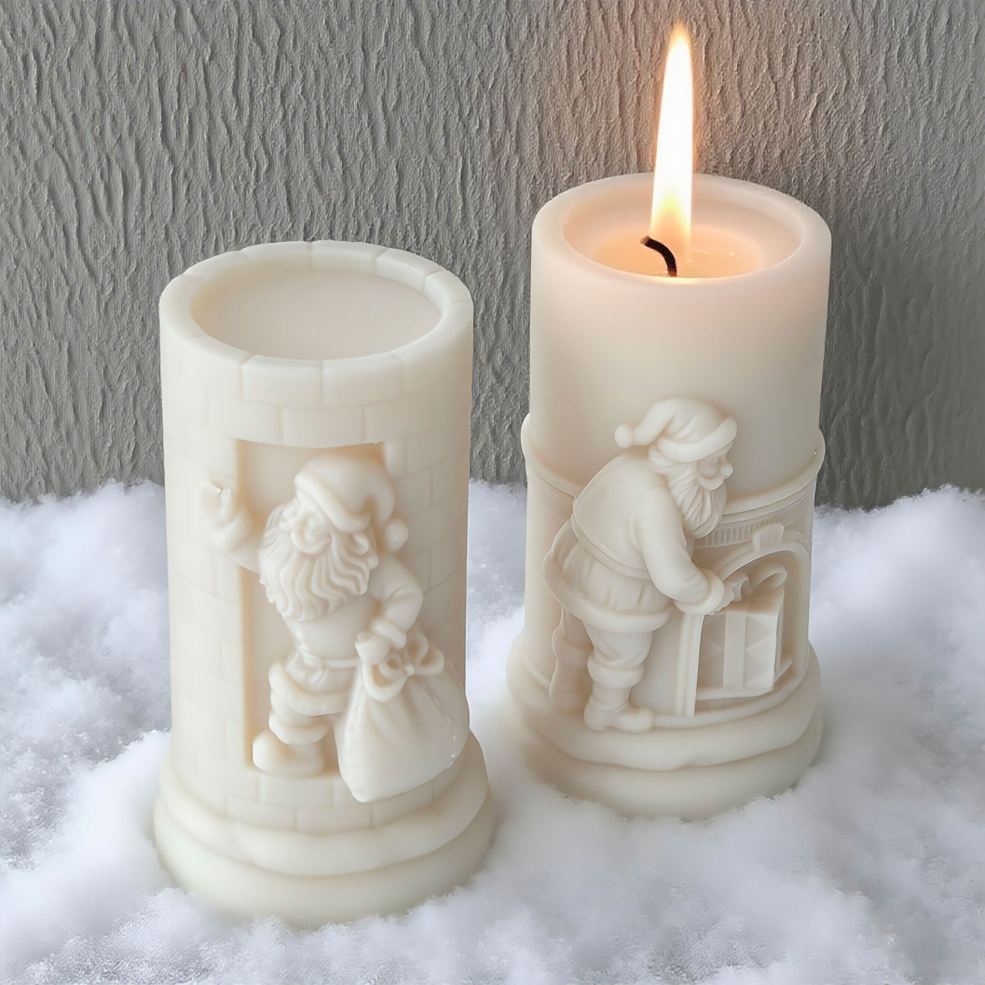 Relief Cylinder Santa Claus Ch - Xmas Candle Making reseña y precio