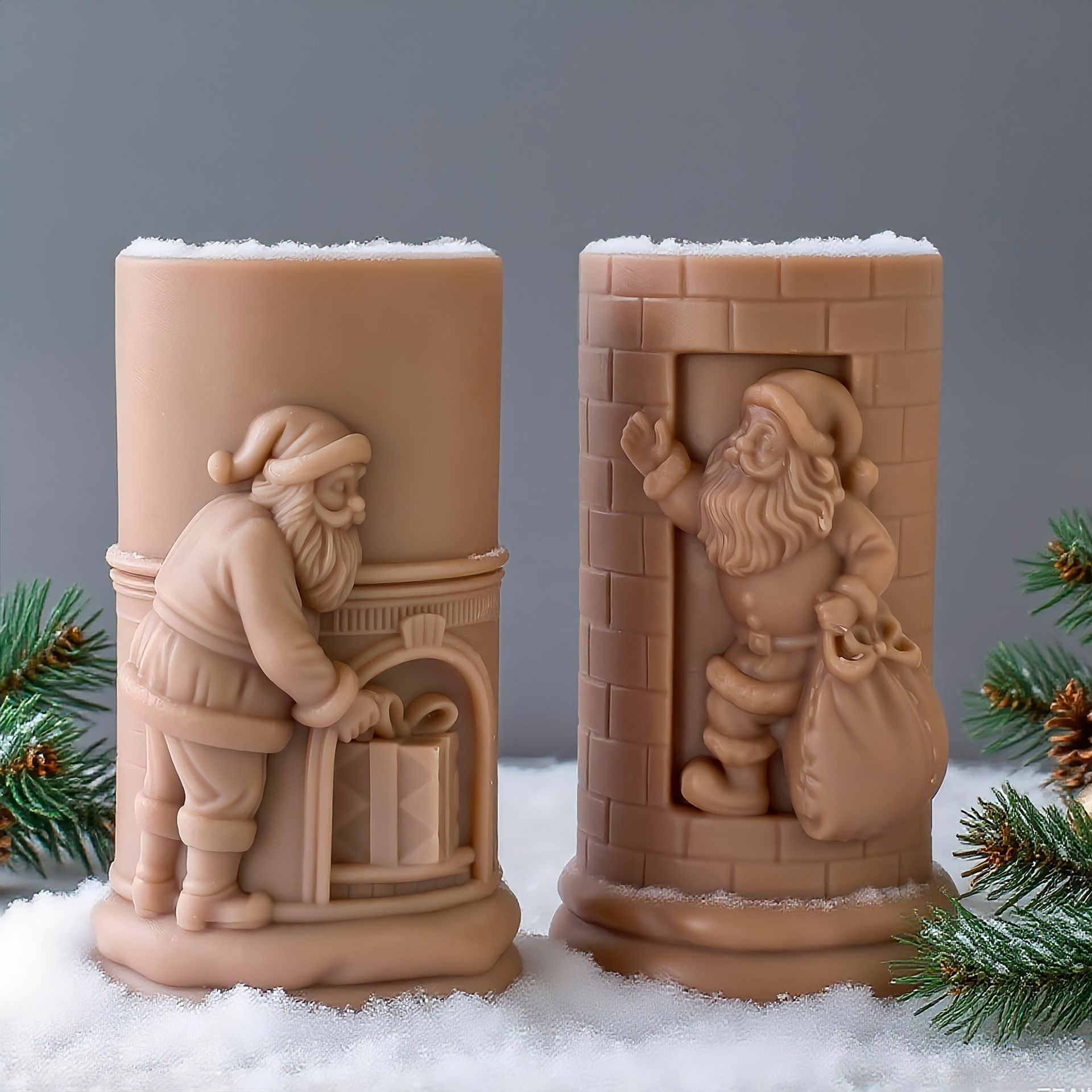 Relief Cylinder Santa Claus Ch - Xmas Candle Making reseña y precio