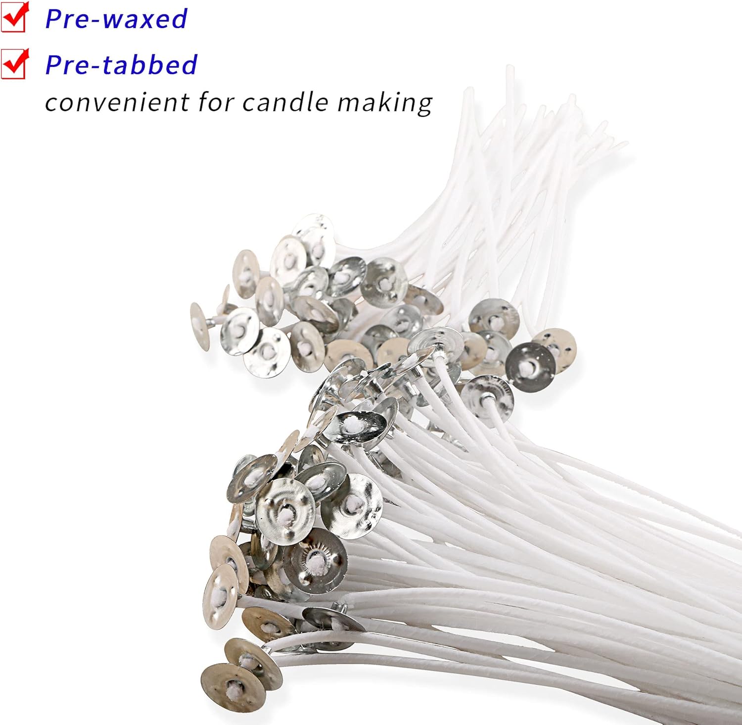 100 Piece 6 inch Pre-Waxed Can - Candle Making Glass reseña y precio